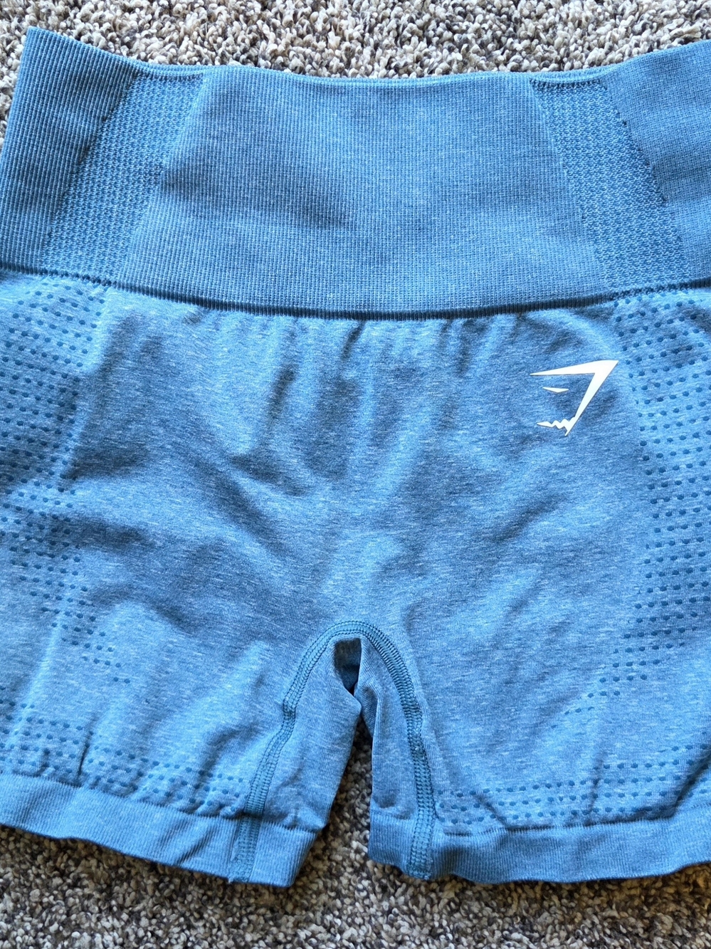 Gymshark Teal Blue Seamless Bike Shorts